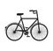 bicycle drawing isolated icon