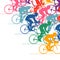 Bicycle drivers colorful vector illustration.