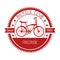 Bicycle emblem with mechanical and shop service