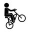 bicycle extreme isolated icon design