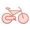 Bicycle flat icon. Cycle red icons in trendy flat style. Sport activity gradient style design, designed for web and app