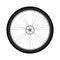 Bicycle Front Wheel with Disc Brake vector