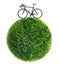 Bicycle and grass sphere