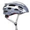 Bicycle helmet gray white insulated