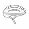 Bicycle helmet icon, outline style