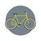 Bicycle Icon Active Tourism Travel Concept