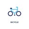 bicycle icon. ride cycle, exercise sign concept symbol design, v