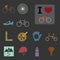 Bicycle icons