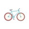 Bicycle isolated vector illustration, flat cartoon bike