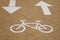 Bicycle lane cycle path - Stock Photos
