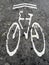 Bicycle lane mark