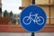 Bicycle lane traffic sign - Indicator pista biciclete