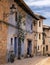 bicycle leaning on a wall in Valderrobres