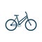 Bicycle linear icon. Simple road bike for travel and sports. Two-wheeled transport movement. Vector sign isolated on