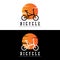 Bicycle Logo, Casual Vehicle Vector, Design Suitable For Bike Shops, Sports Branches, Mountain Bikes, And Kids Bikes