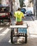 Bicycle modified into work cart in Havana Cuba