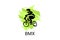 bicycle motocross or BMX sport vector line icon. sport pictogram,