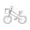 Bicycle mountain isolated icon