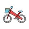 Bicycle mountain isolated icon