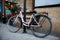 Bicycle parked at the beautiful streets of Florence old city