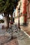 Bicycle parking in the street in Murcia