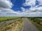 Bicycle path around nature reserve De Deelen