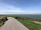 Bicycle path on a dike around Molkwerum