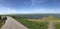 Bicycle path on a dike around Molkwerum