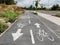 Bicycle path in Israel