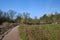 Bicycle path of Lambro valley Brianza, Italy