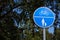 Bicycle and pedestrian shared path sign