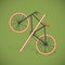 Bicycle-percent illustration, vector