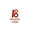 Bicycle pro service vector letter B icon