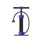 Bicycle pump flat icon, vector illustration