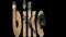 Bicycle race animation text