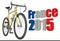 Bicycle race Tour de France 2015 concept