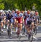 bicycle racer at the famous race Frankfurt - Eschborn in Schwalbach