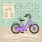 Bicycle rent illustration