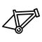 Bicycle repair frame icon, outline style