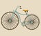 Bicycle Retro Illustration. Vector.