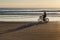 Bicycle Ride at Sunrise on Cocoa Beach