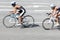 Bicycle road race bike in action