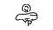 bicycle seat adjustment line icon animation
