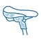 Bicycle Seat doodle icon hand drawn illustration