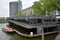 Bicycle shed above the IJ in Amsterdam