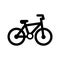 Bicycle sign icon vector. Bike illustration symbol on white isolated background. Cycling logo.