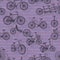 Bicycle silhouette seamless pattern