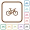 Bicycle simple icons