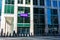 Bicycle station of Lyft electric assist Bay Wheels bikes in front of StubHub HQ. StubHub is an American ticket exchange and resale