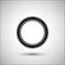 Bicycle tire. Bicycle accessories vector icon.